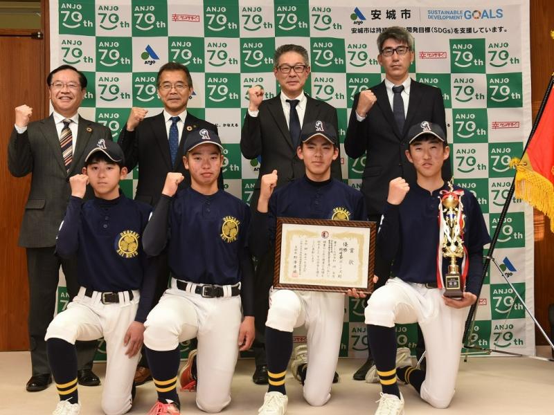 日本少年野球春季全国大会出場選手表敬訪問