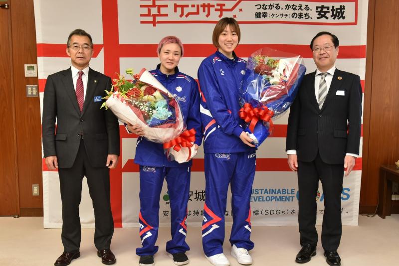 バスケットボール女子日本代表選手表敬訪問