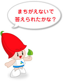 まちがえないで答えられたかな？