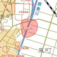 亀塚遺跡地図