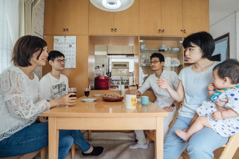 家族留学の様子