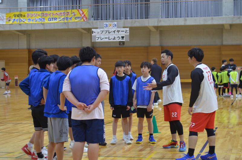 3×3バスケットボールコートオープニングセレモニー