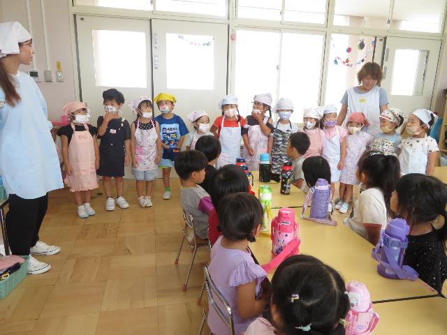 ピザ高こそら組からにじ組へ