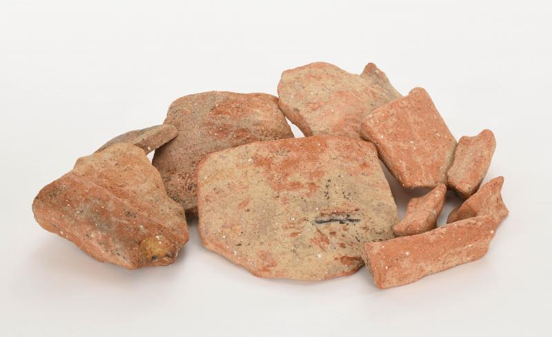 周溝から出土した埴輪片