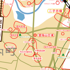 碧海山古墳地図