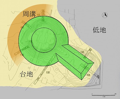 姫小川古墳の推定模式図