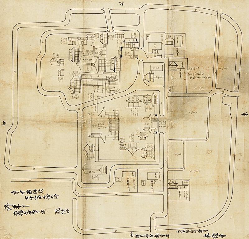 本證寺伽藍絵図