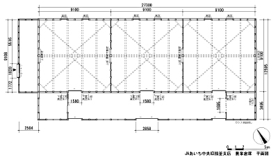 福釜農業倉庫平面