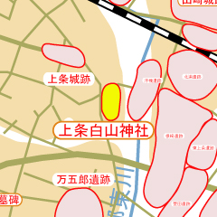 上条白山神社地図