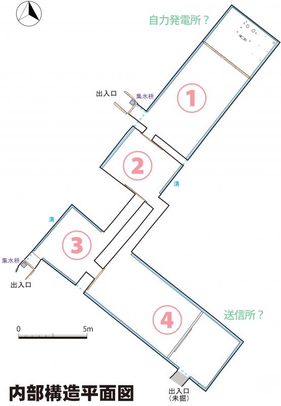明治航空基地-内部構造-平面図