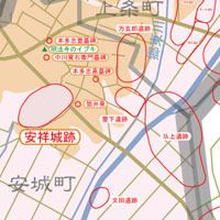 安祥城跡位置図