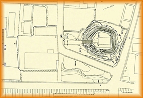 獅子塚古墳地形測量図