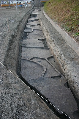 惣作遺跡調査区全景