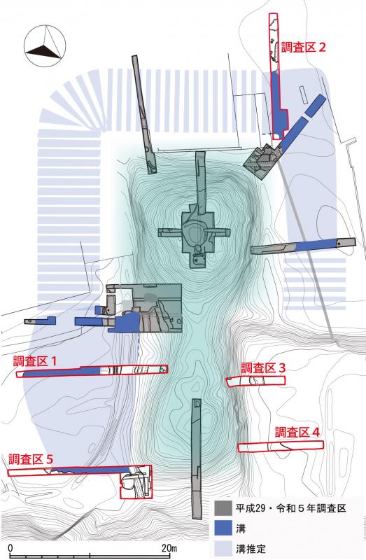 調査区位置-塚越古墳