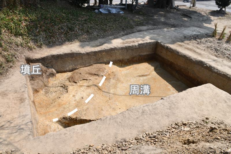 調査区2-くびれ部付近(北西から)