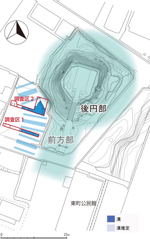 調査区位置-獅子塚古墳