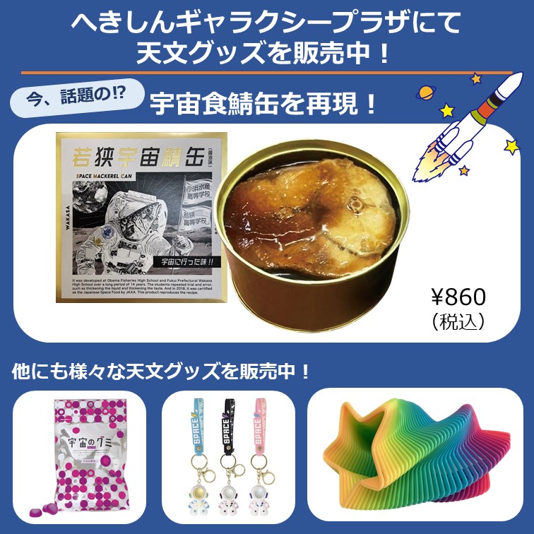 天文グッズ鯖缶ほか