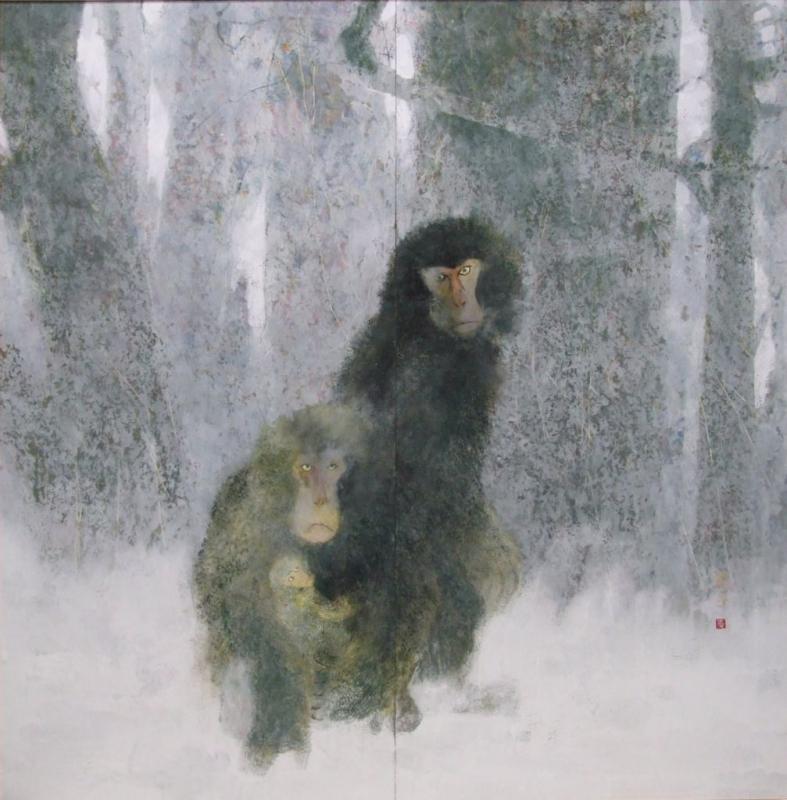 雪の朝画像